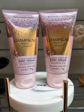 Bath & Body Works Champagne Toast Body Cream Travel Size Duo NWT